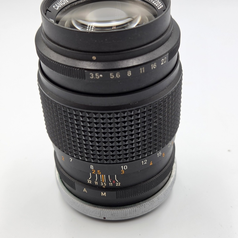 Canon FL 135mm f/3.5 Telephoto Lens Vintage Manual Focus Japan READ